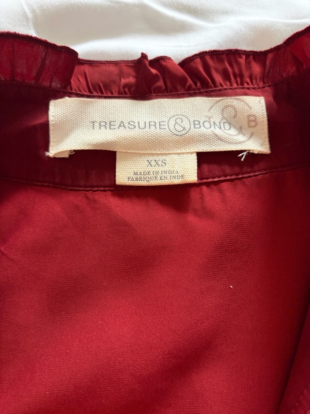 Treasure & Bond Red Ruffle-Trim Track Jacket - Picture 6 of 8